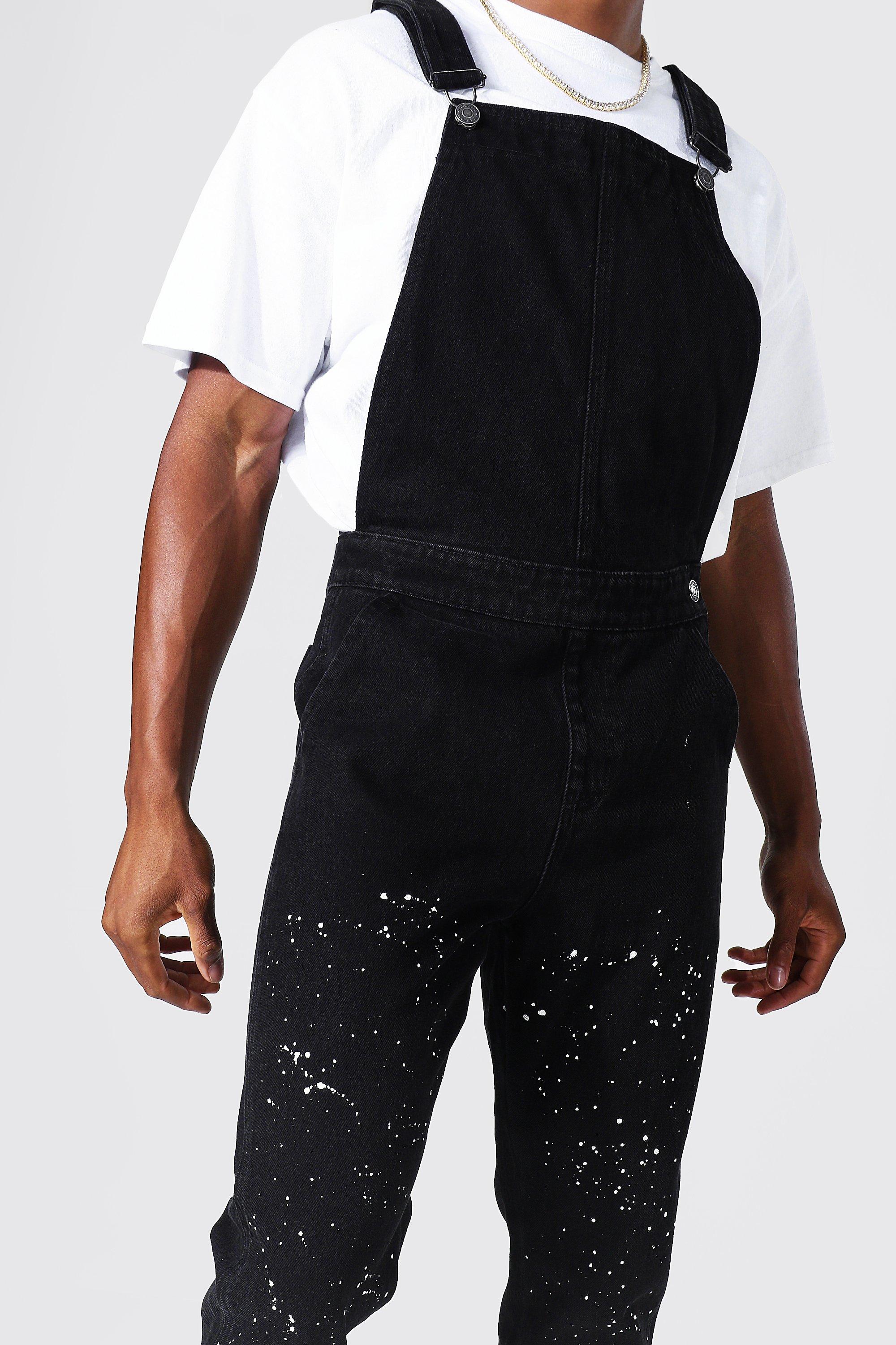 Boohoo clearance black dungarees